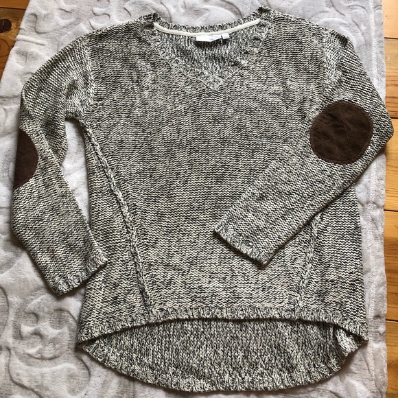 Cloth by RD Cream Sweater with Patched Elbows - Picture 2 of 6